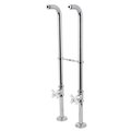 Kingston Brass CC266S1PX Freestanding Supply Line with Stop Valve, Polished Chrome CC266S1PX